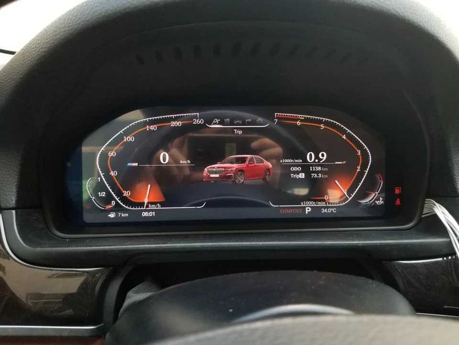 Ceas electronic digital FULL HD compatibil cu BMW Seria 5 F10 2010-2016, 12,5 INCH, Rezolutie 1920*1080, Sistem de operare LINUX