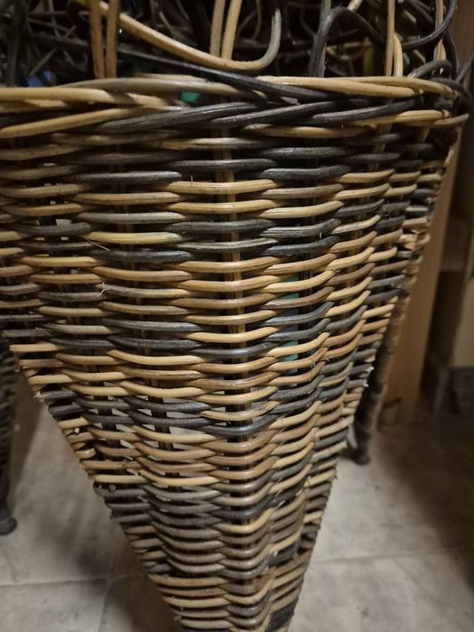 Ратанова лампа с 3 крушки