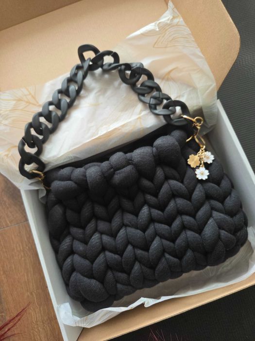 Хендмейд плетена чанта