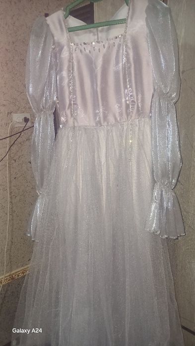 Vecherniy ko'ylak qo'l ishi bezaklari matreali arganza 2xil