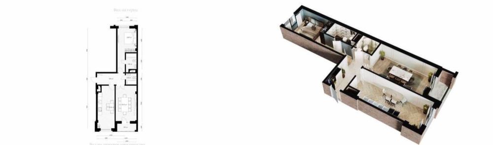 Квартира Ж/К Parkent Avenue 3/6/10 78 м2