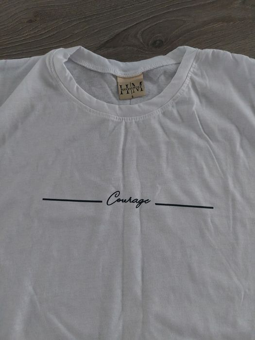 Tricou alb 100% bumbac