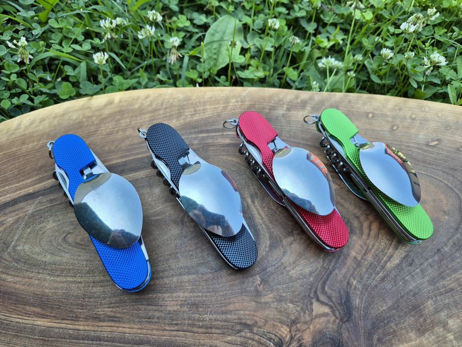 Туристически комплект за хранене България 6 в 1,четири цвята