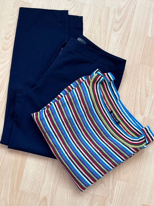 Weekend Maxmara тъмносин панталон и мек пуловер Pennyblack Намалени !