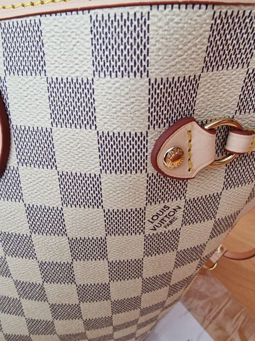 Geanta piele naturala model Neverfull,portofel atasat,saculet,certific