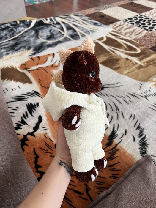 Дракончик вязанная игрушка дракон