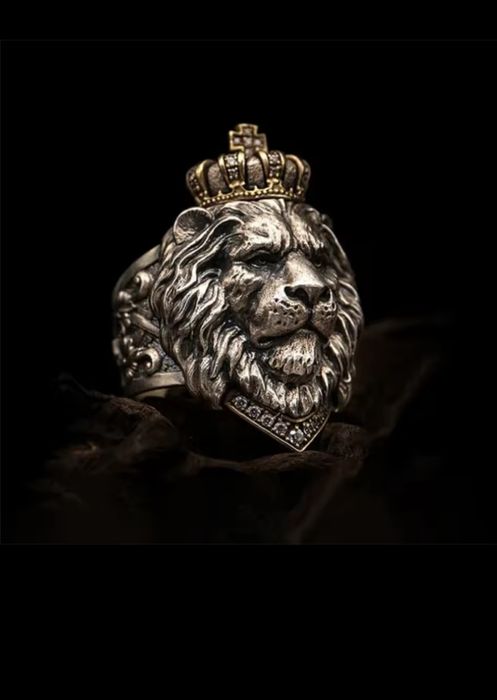 Inel bărbați stainless lion king premium