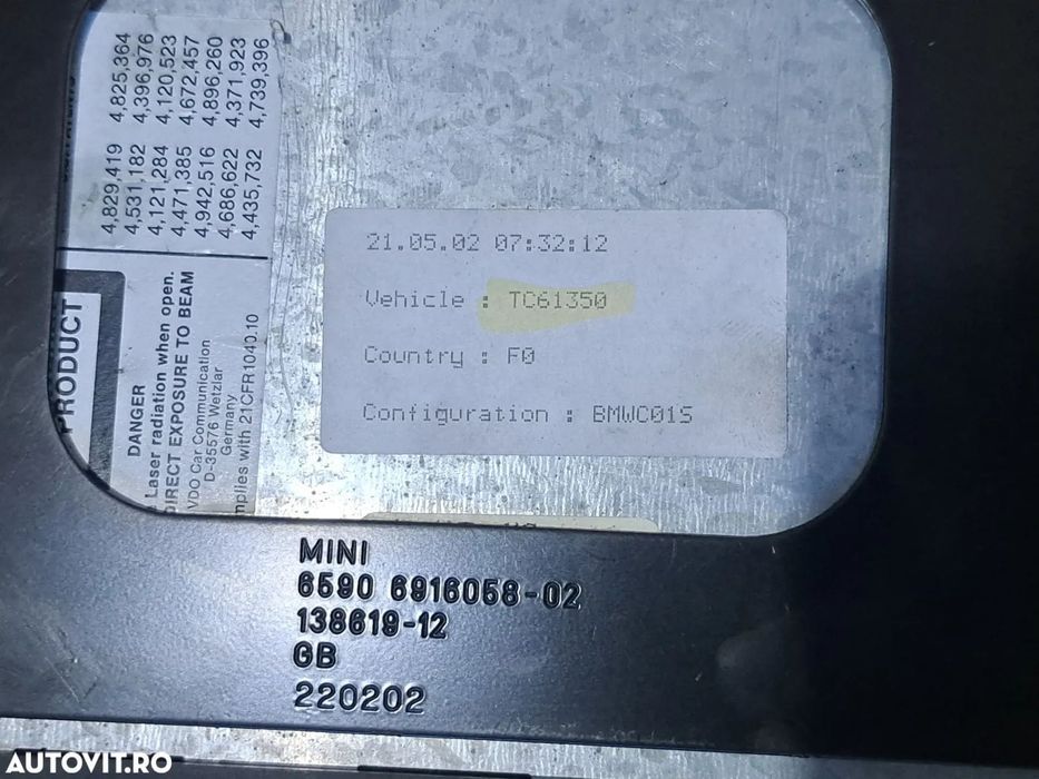Unitate control ECU modul navigatie cititor CD GPS Original BMW E46 E39 E83+LCI E53 E85 E86 R50 R53 R52
