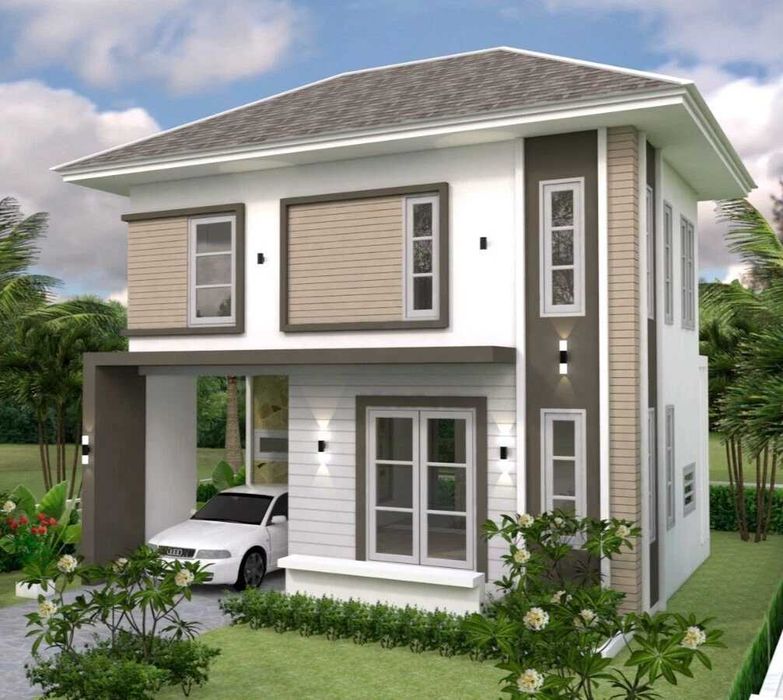 НА ИЗПЛАЩАНЕ - Двуетажна сглобяема къща с 2 спални, 80 кв. м