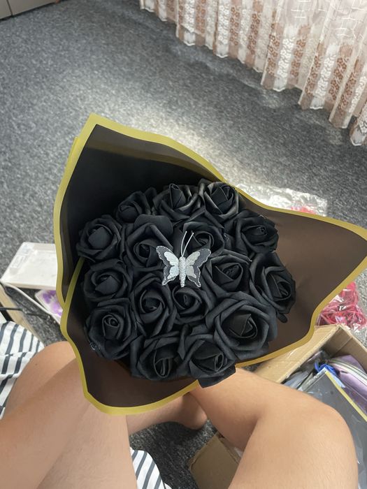 Букети от рози от фоамени и сатенени рози!