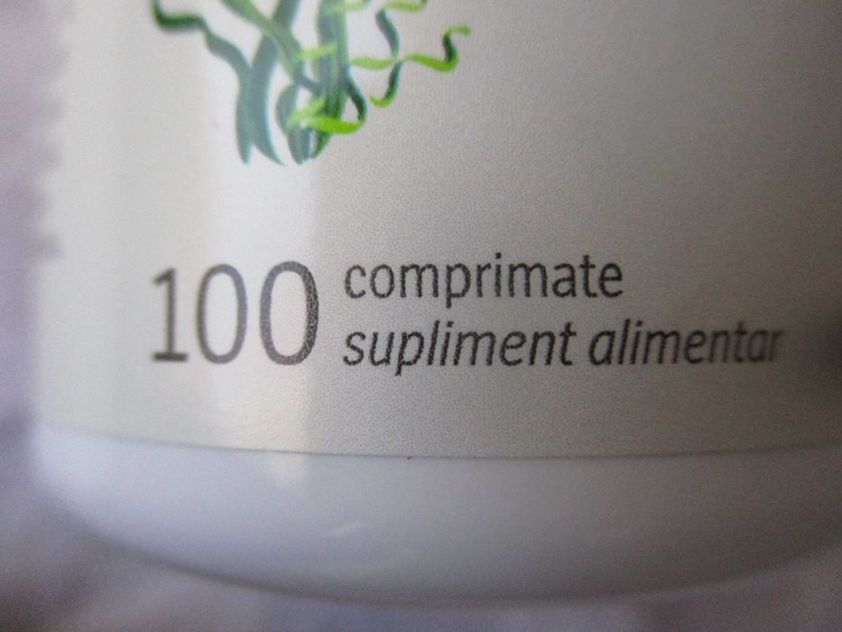 Spirulină Bio 1000 mg, Alevia, 100 comprimate