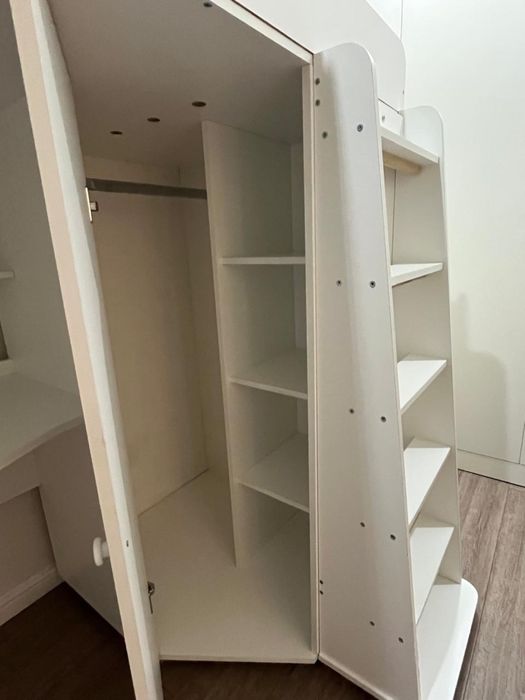 Кровать-чердак с рабочей зоной