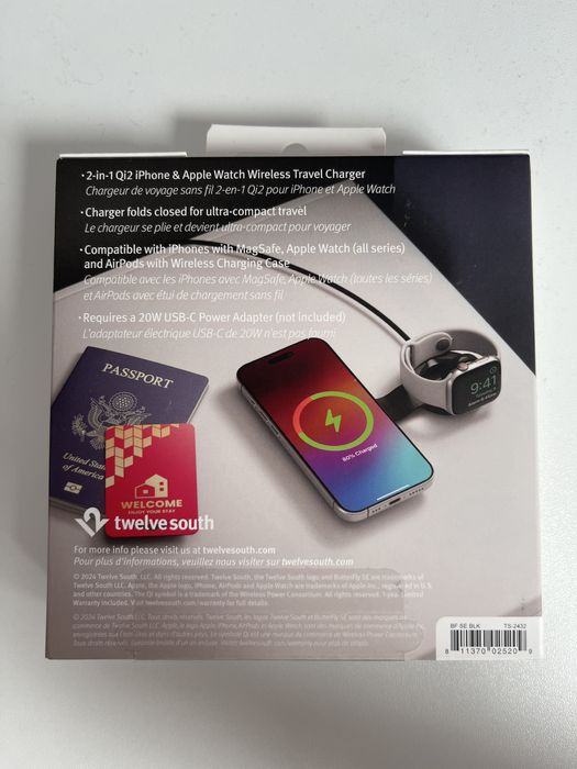 Зарядно за iPhone и Apple Watch MagSafe Butterfly SE