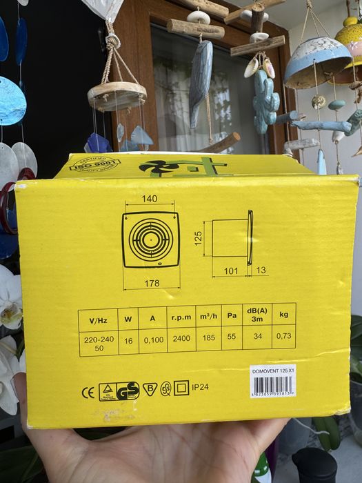 Ventilator Domovent, D 125