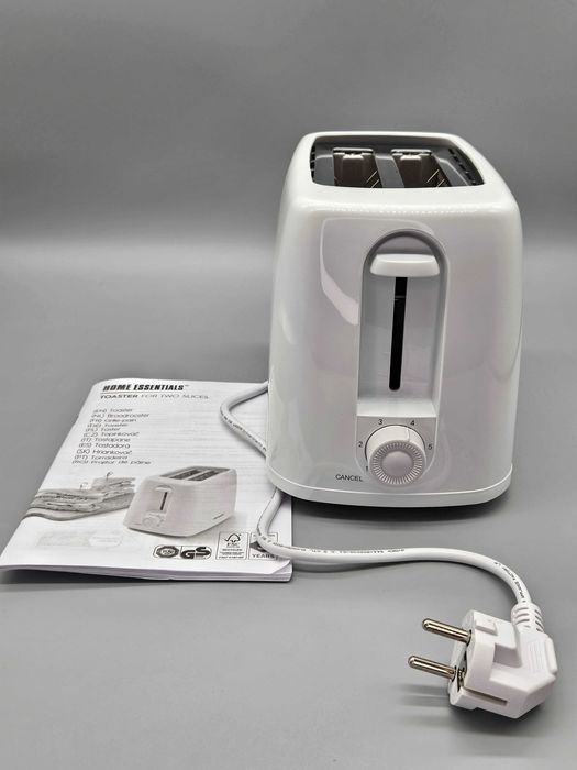 Тостер Home Essentials за 2 филии, 650 W – 6 степени ,тавичка за трохи