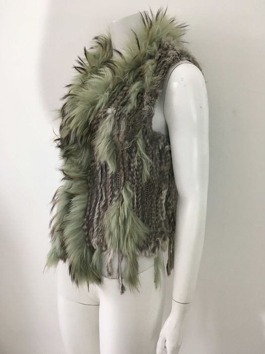 Елек естествен косъм лисица и заек 2 модела С/М