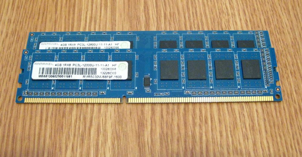 Kit 8GB RAM DDR3 (4x2 2x4) PC3 12800U 1600 MHz SK Hynix Ramaxel Kingston 240 pin DIMM desktop