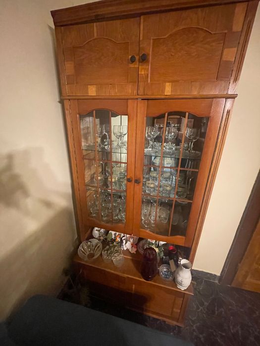 Vitrine lemn masiv 3 buc.