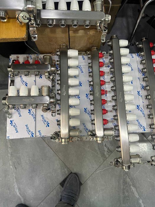 Коллекторы расходомерами теплого пола kollektor suv nasos sirkulatsiya