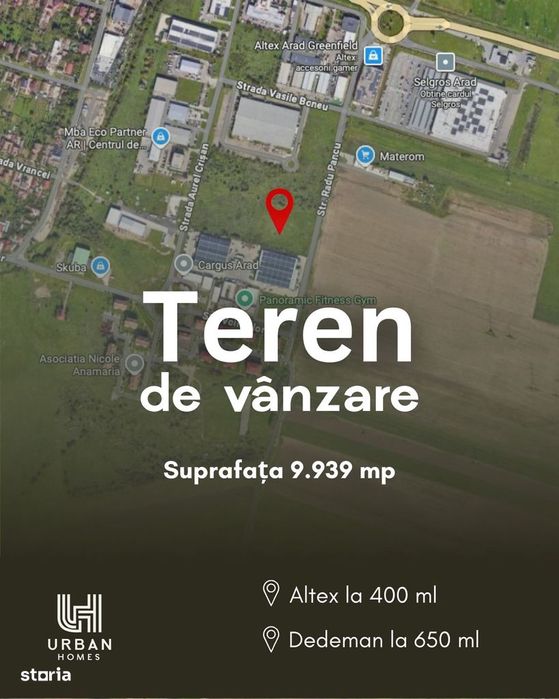 Teren de vânzare în Arad! Ideal pentru investitori.