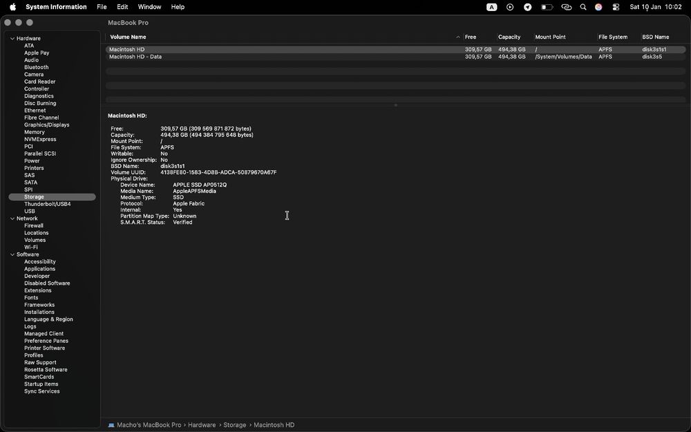 Macbook pro M1 13 inch 8/512