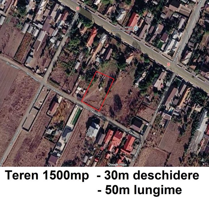 Teren Intravilan in Nanov - zona foarte buna 60Euro/mp