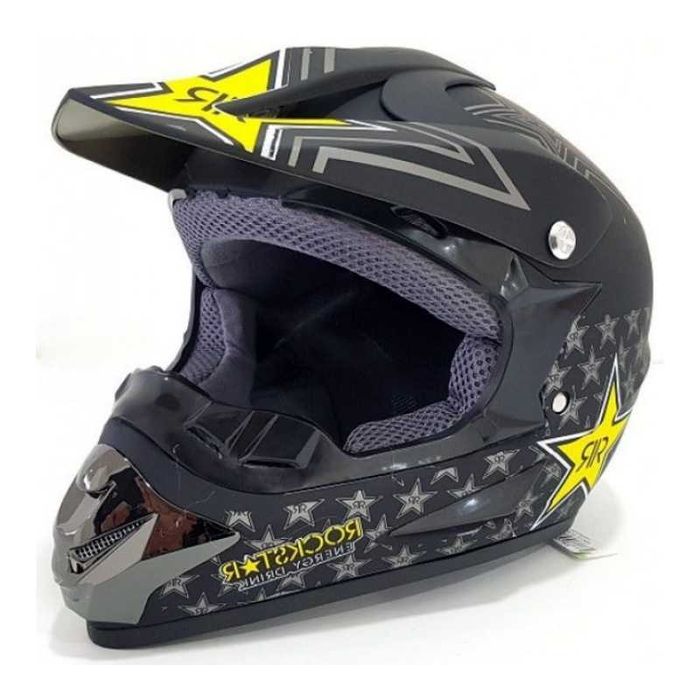Кросова каска ROCKSTAR, Full Face, DOT, Размер: S/M - Вело, Мото, ATB