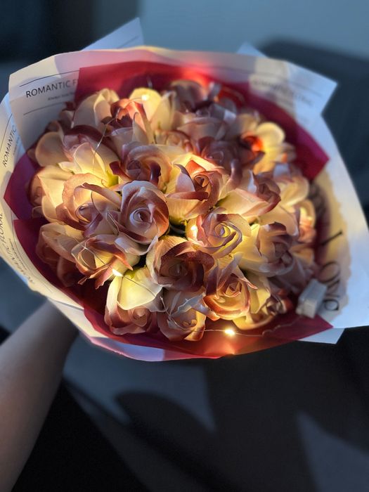 Мыльный букет роз, 31шт