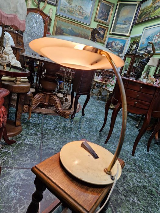 Рядка голяма антикварна руска съветска настолна лампа