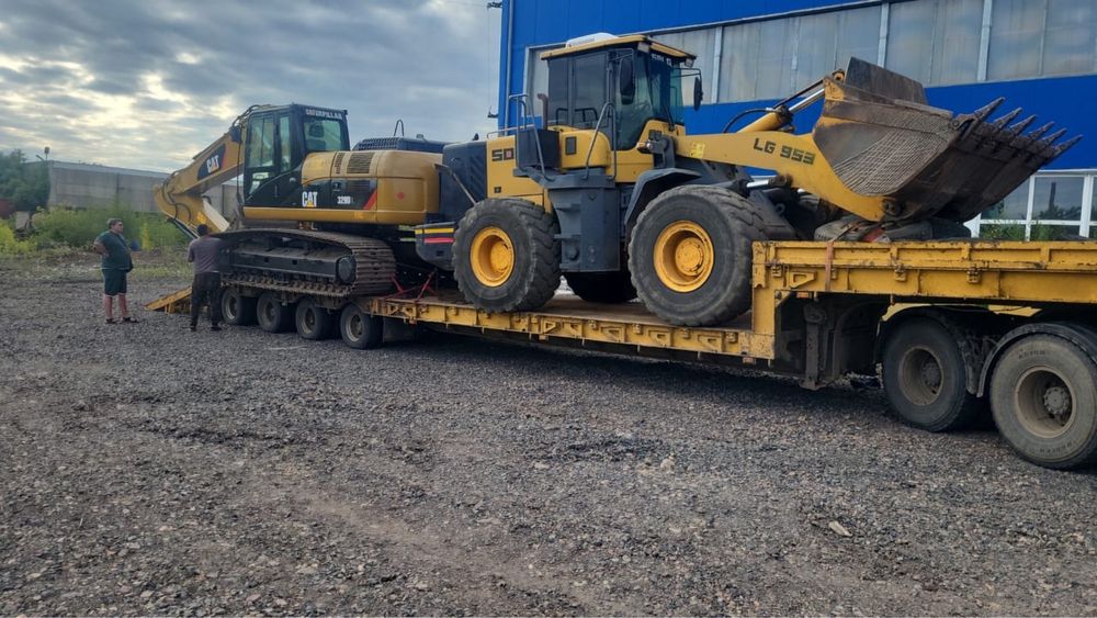 Услуги погрузчика/экскаватора/самосвала