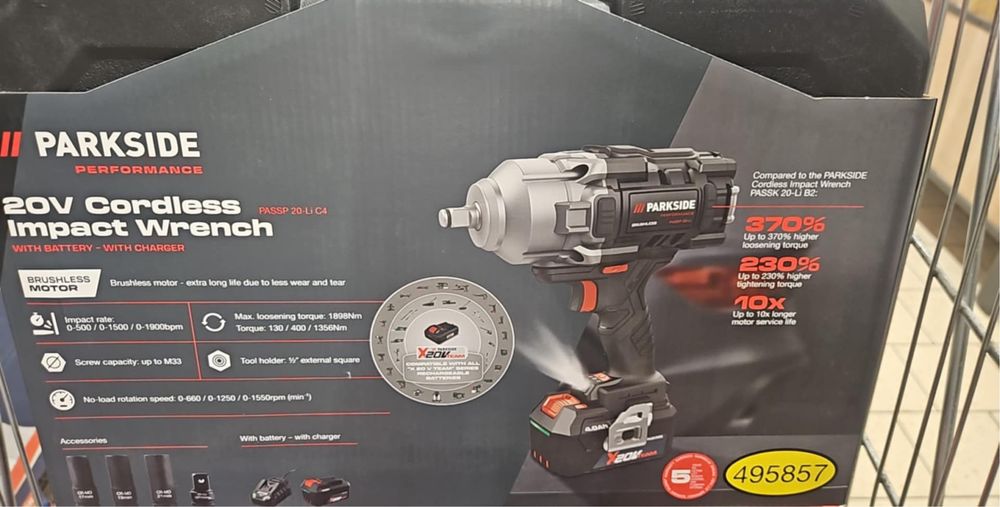 Parkside performance Ударен Гайковерт