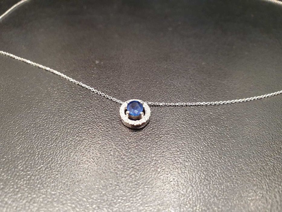 Lantic aur alb, safir si diamante