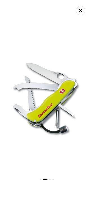 Briceag multifunctional Victorinox rescue tool MW, nou, sigilat, cu teaca inclusa.