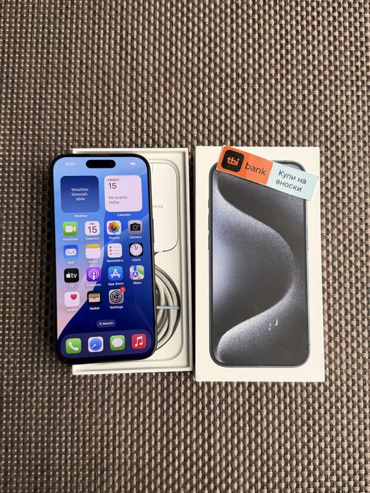 iPhone 15 Pro*ЛИЗИНГ 19€/м Blue tiranium  айфон 15 про 128