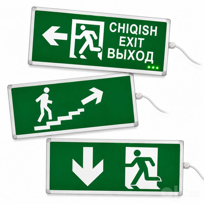 Табло Выход EXIT CHIQISH 220В с АКБ | Аварийный светильник