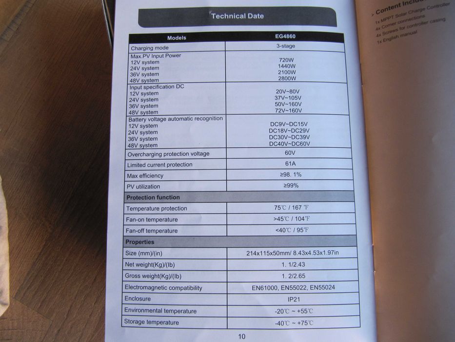 Соларен контролер MPPT 60А нов