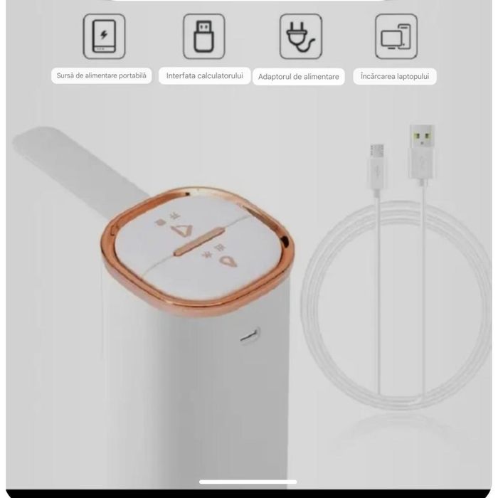 La doar 60 Ron Pompă electrică de apă dublă, reîncărcabiă prin USB