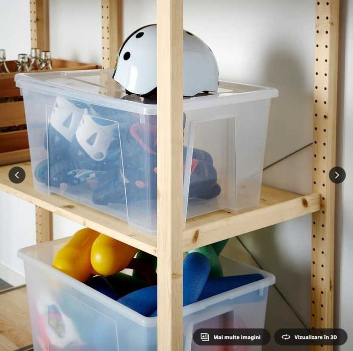 Cutii depozitare IKEA SAMLA 45L – set 40 buc – ca noi - SUPER PREȚ!