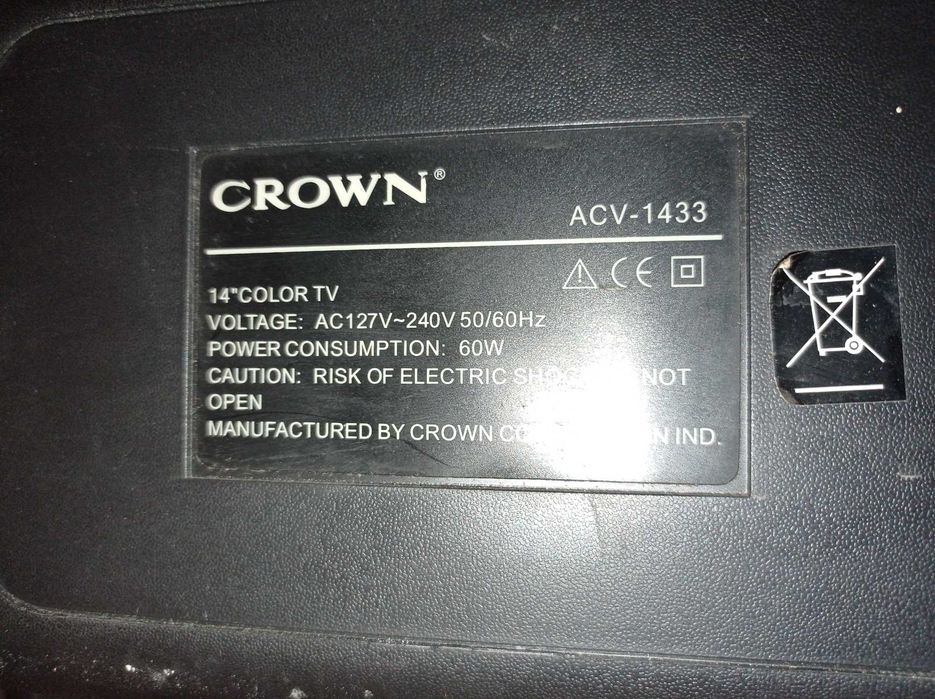 14" TV Crown Телевизор