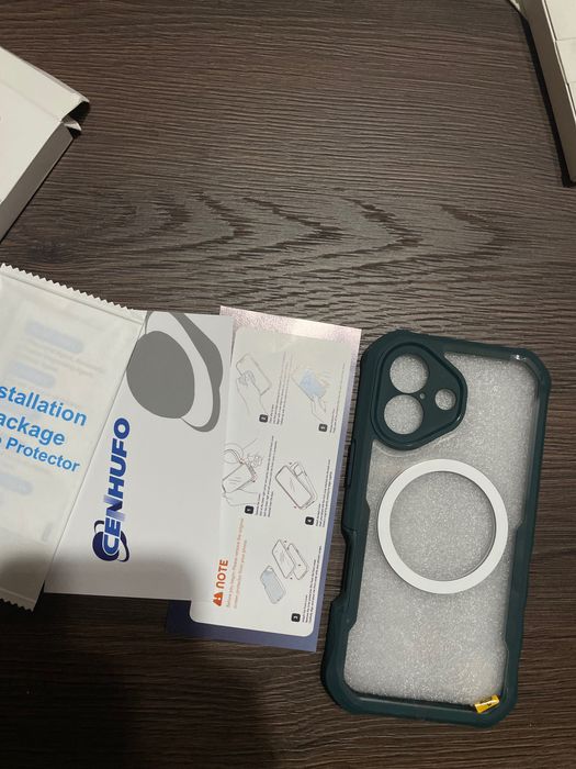 Husă iPhone 17 Cenhufo Verde – Ecran Privacy, Sticlă 9H, Full Body