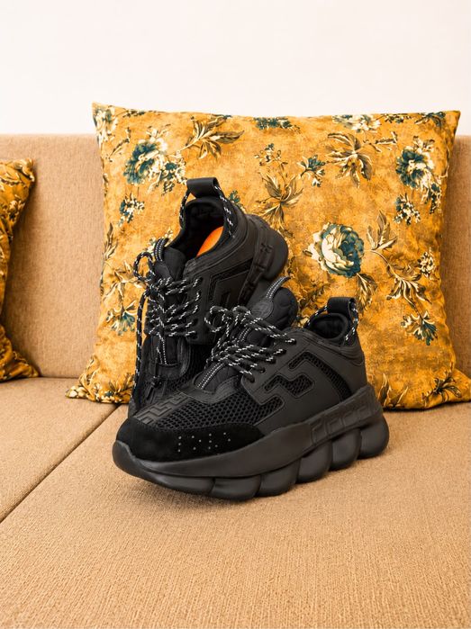 Adidasi Versace Chain Reaction Black Edition