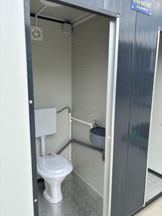 Toaleta WC ecologica racordabila vas englezesc cu 2 posturi HELSINKI