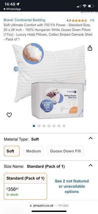 Perna calitate de lux din puf de gasca ungureasca