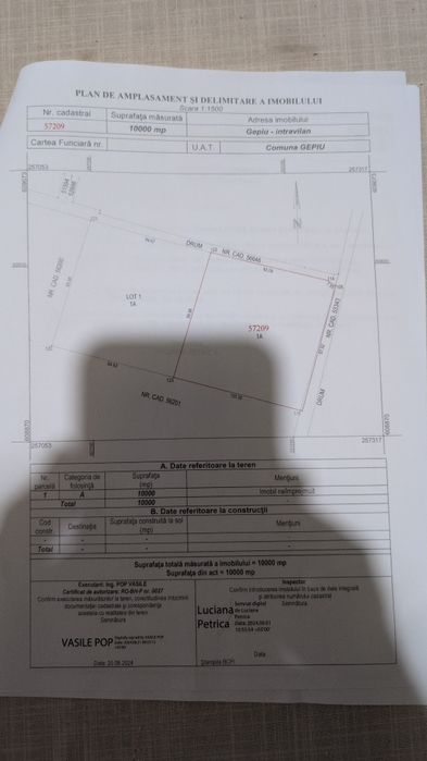 Teren intravilan 1 ha pe dn 79 la 15 km De oradea