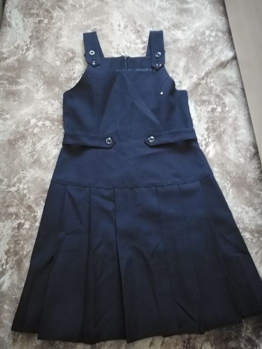 Школьный сарафан синий