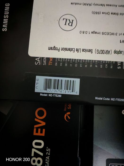 Samsung 870 evo 250gb