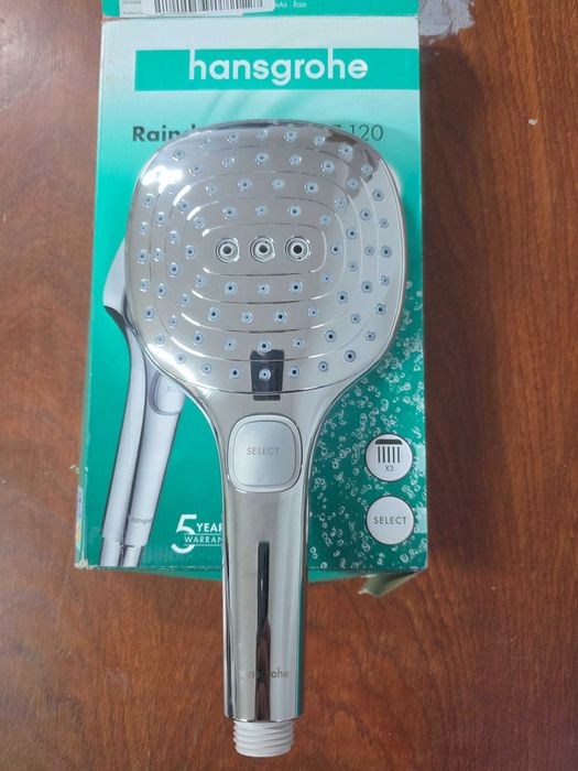 Para de dus Hansgrohe Select S 120 3 jet, finisaj alb-crom