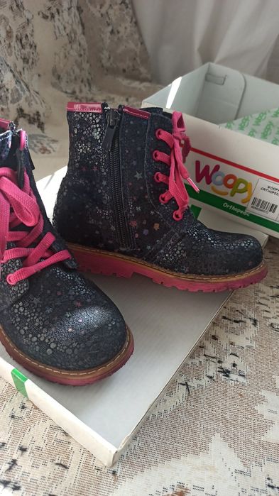 Кожаные ботиночки 28 размер.