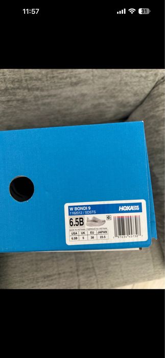 Adidasi Hoka Bondi 9 silver marimea 38