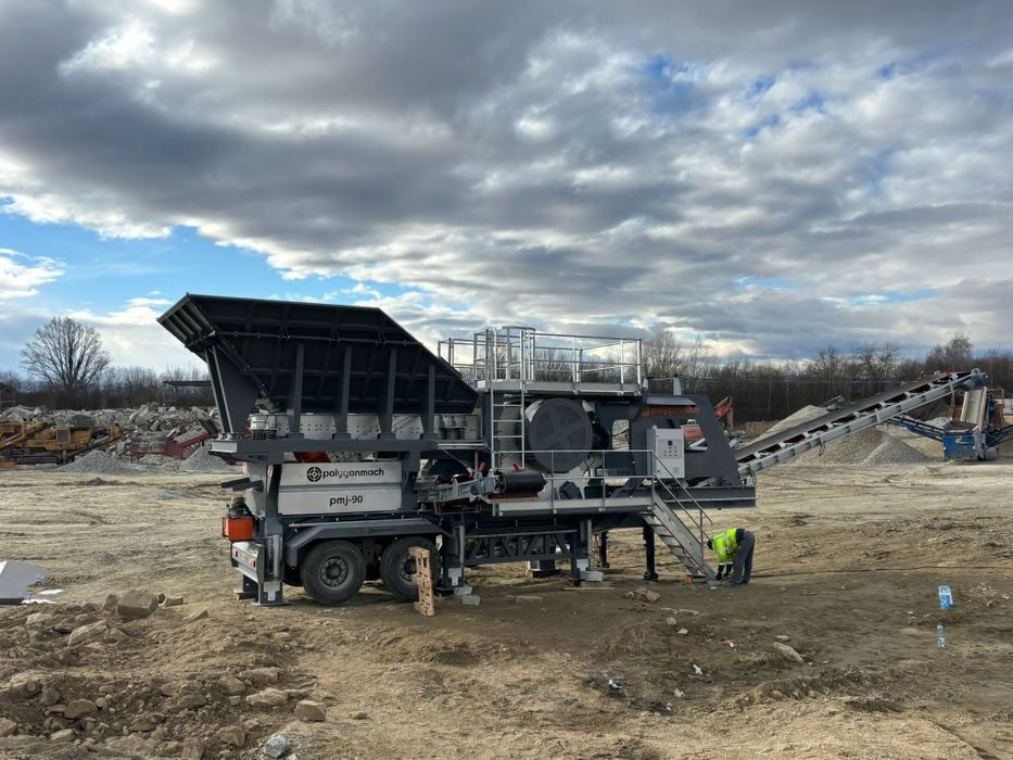 Мобилная щековая дробилка